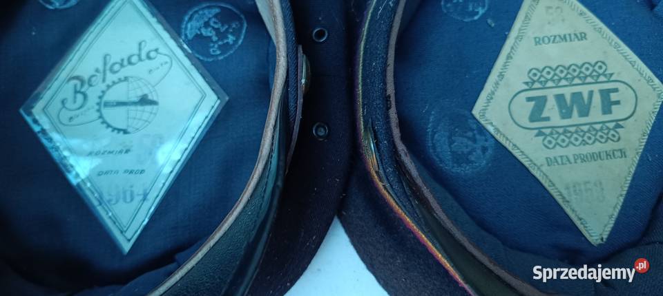 Orginalne czapki kolejarskie mazowieckie Ząbki