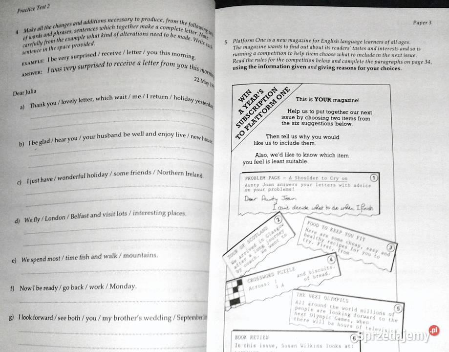 Cambridge First Certificate Examination Practice Rok wydania 1993 lubelskie sprzedam