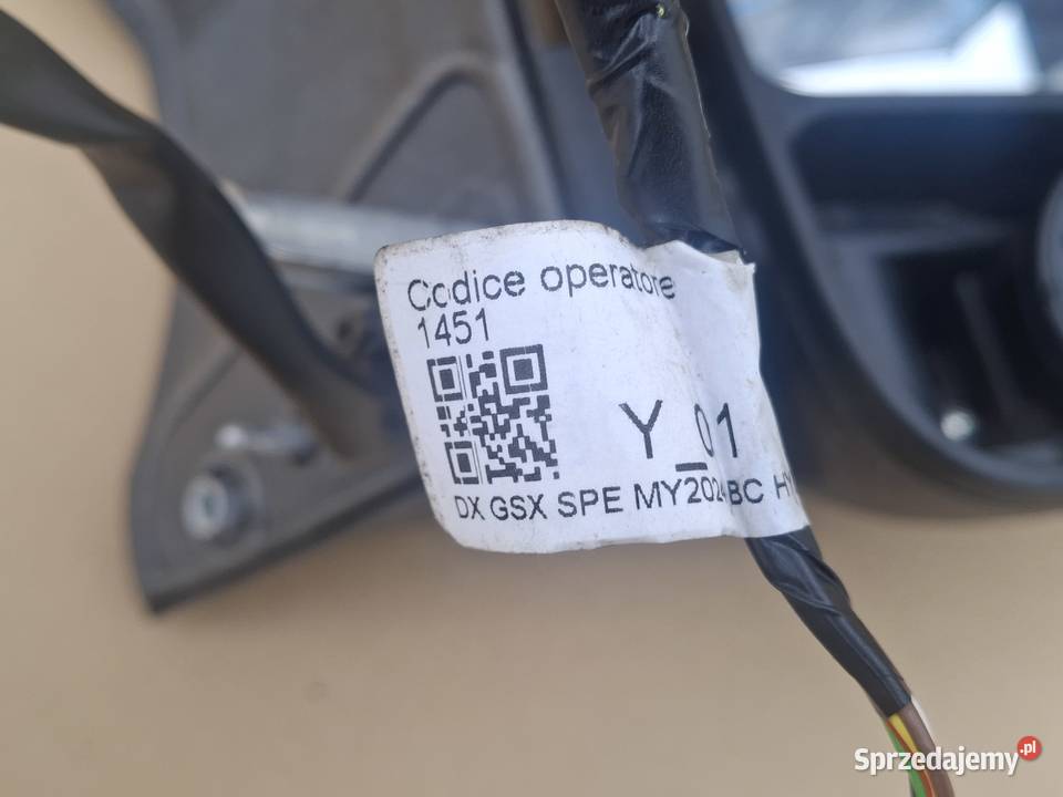 FIAT DUCATO 26 LUSTERKO ZEWNĘTRZNE PRAWE 6 PIN Bieleń