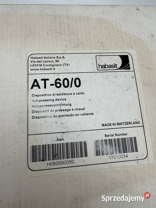 Habasit AT600 H080690050 Skiving Device mazowieckie Warszawa