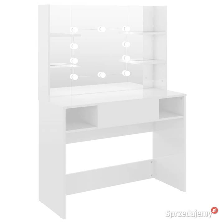 Stolik do makijażu z LED 100x40x135 MDF lśniący Warszawa sprzedam