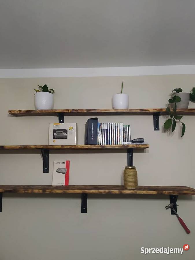 Półki wykonane samo ręcznie