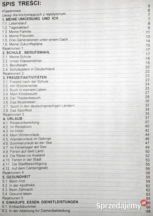 Deutsch Repetytorium tematycznoleksykalne Ewa M Chełm sprzedam