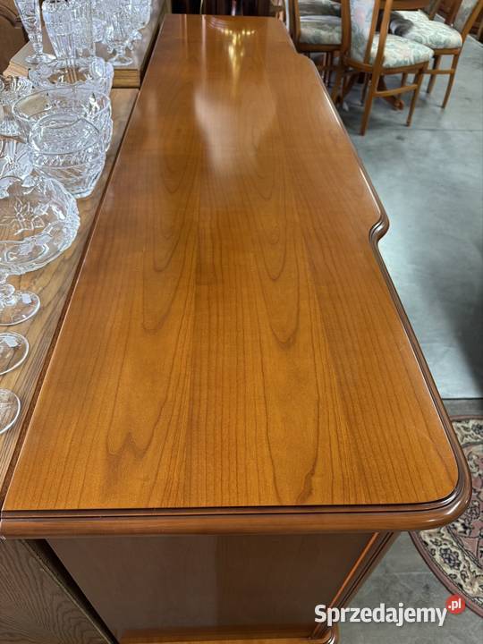 Długa włoska komoda z intarsją na drzwiczkach 86cm warmińsko-mazurskie Ełk