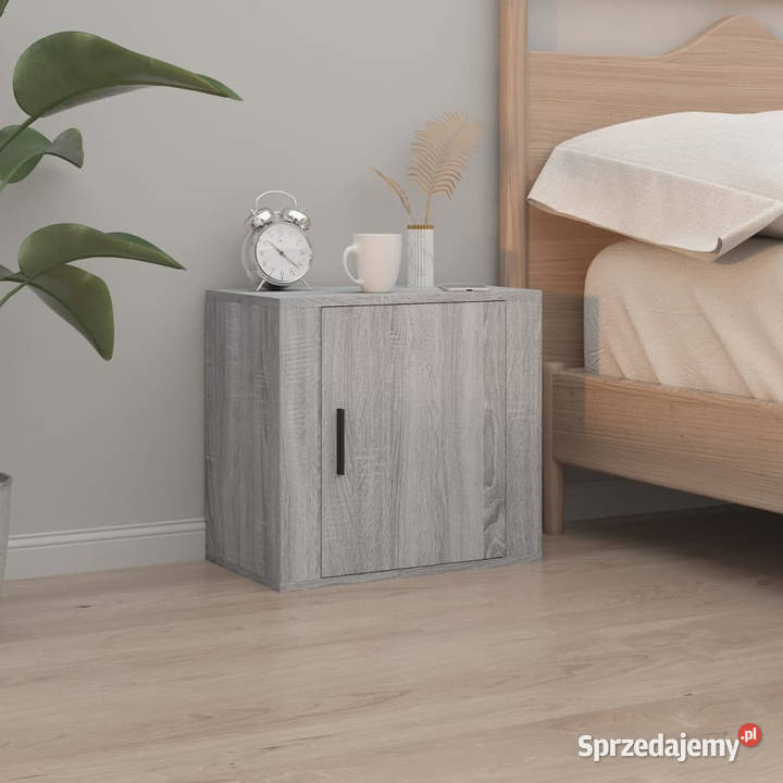 Wisząca szafka nocna szary dąb sonoma 50x30x47 mazowieckie Warszawa