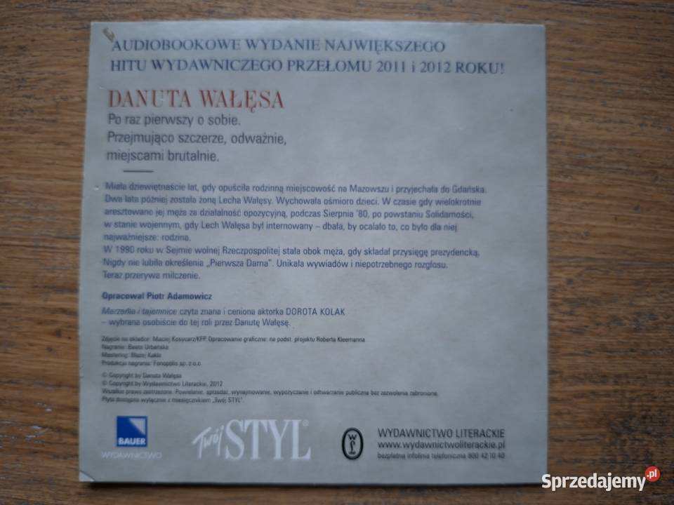 Danuta Wałęsa Marzenia i tajemnice CD Kraków
