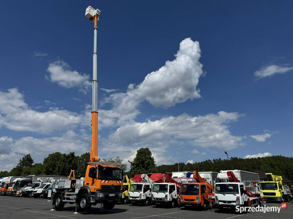 Mercedes Atego 718 E6 4x4 Zwyżka PALFINGER P210 Widełki