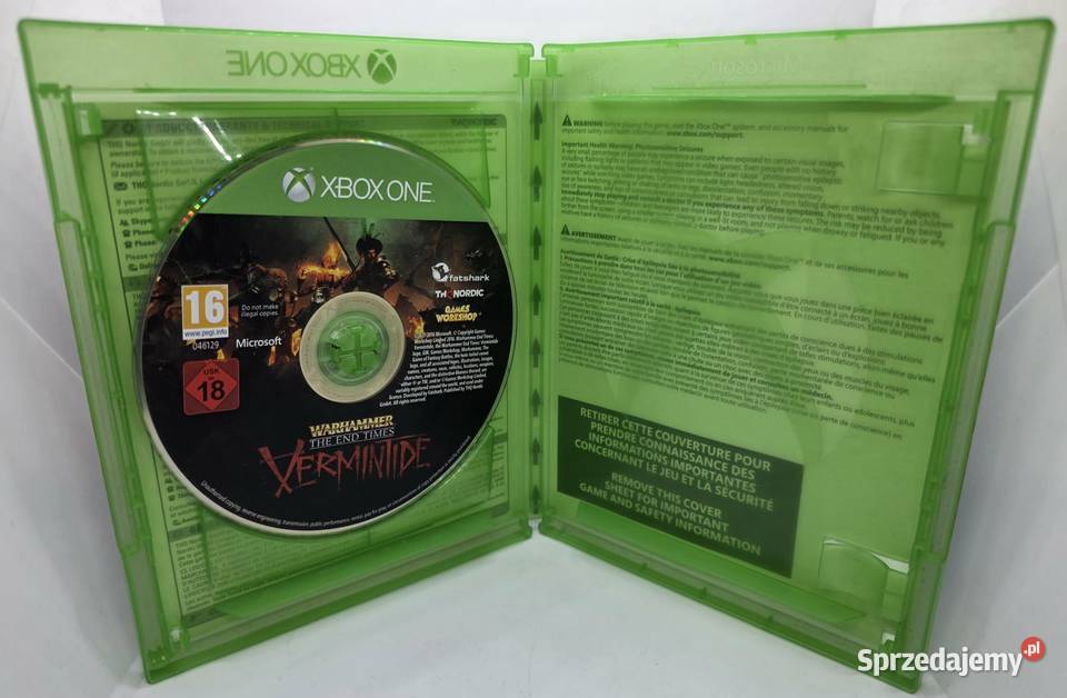 Gra Warhammer The End Times Vermintide Xbox One Elbląg