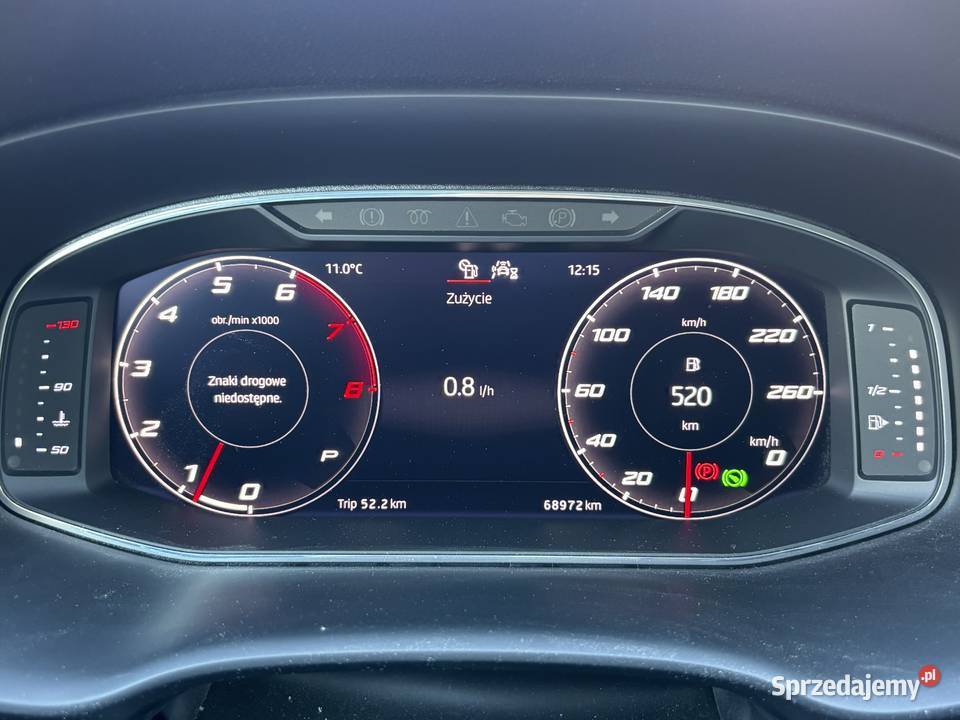 Seat Ateca model 2020 Navi Tempomat BeatsSub czujnik deszczu