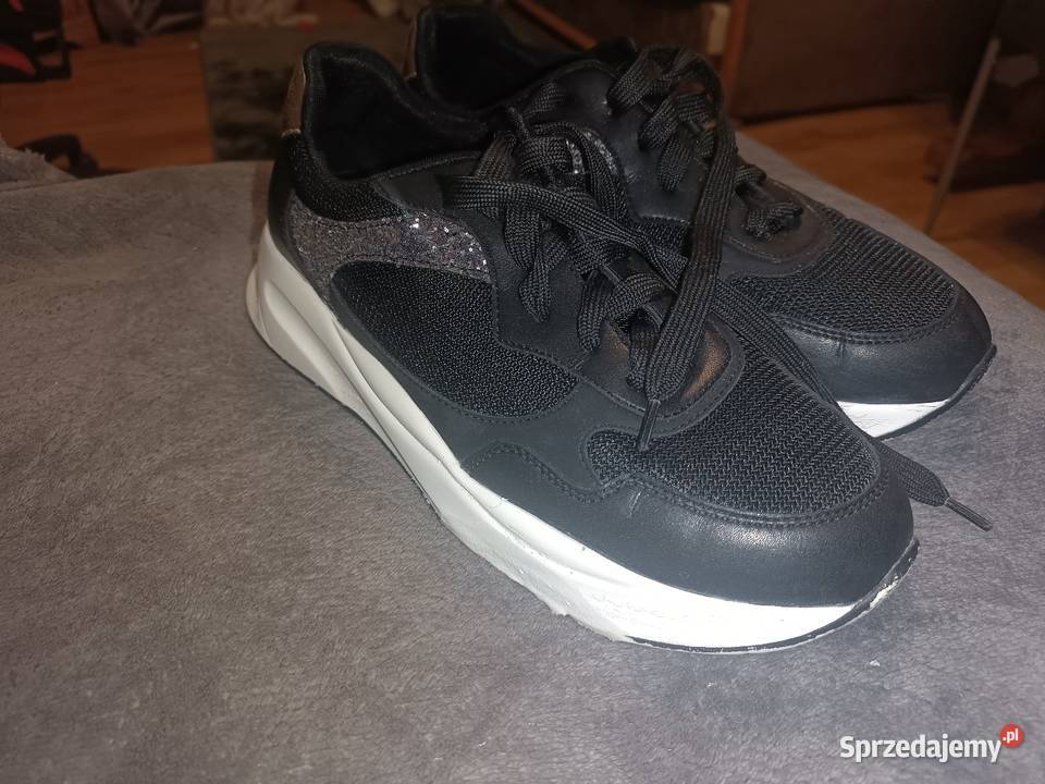 Sneakersy Liu Jo czarne z brokatowym logo Obuwie śląskie Katowice sprzedam