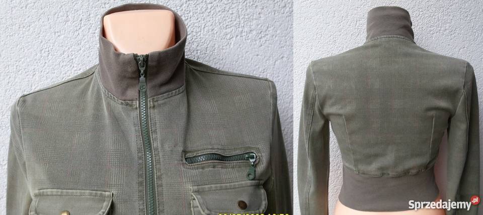 KRÓTKA KURTKA W KOLORZE KHAKI R 38 Łódź