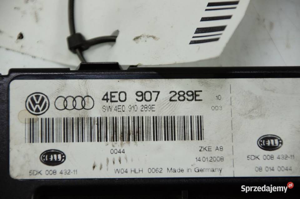 MODUŁ AUDI A8 D3 II LIFT 4E0907289E osobowe Lipno