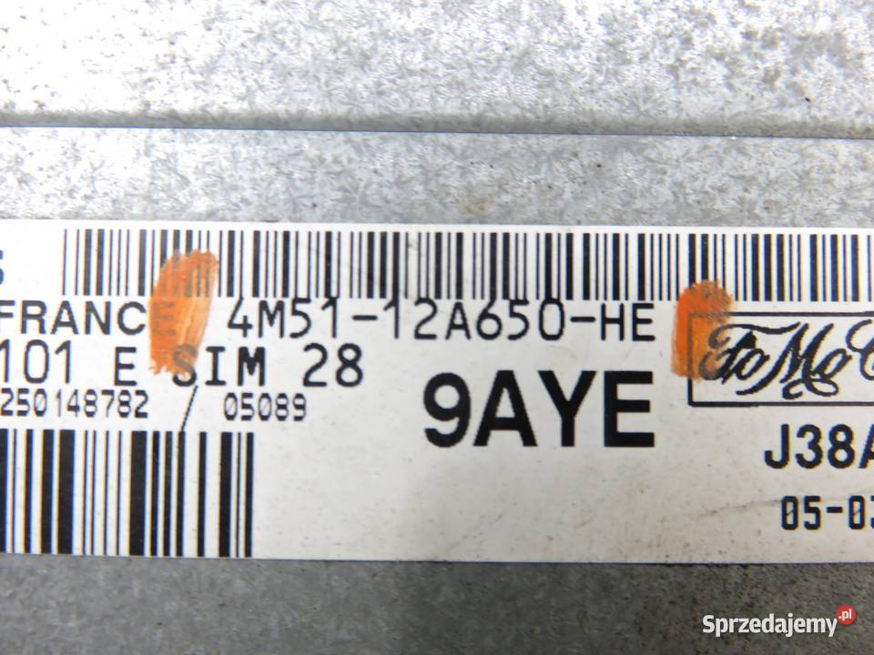 STEROWNIK FORD FOCUS MK2 II 16 4M5112A650HE małopolskie