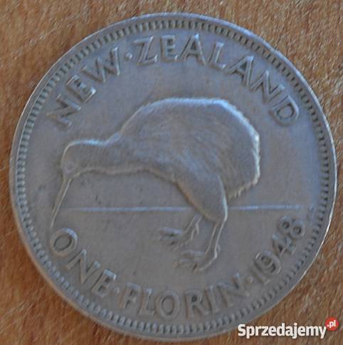 NOWA ZELANDIAONE FLORIN1948 r PTAK KIWIGEORGE Legionowo sprzedam