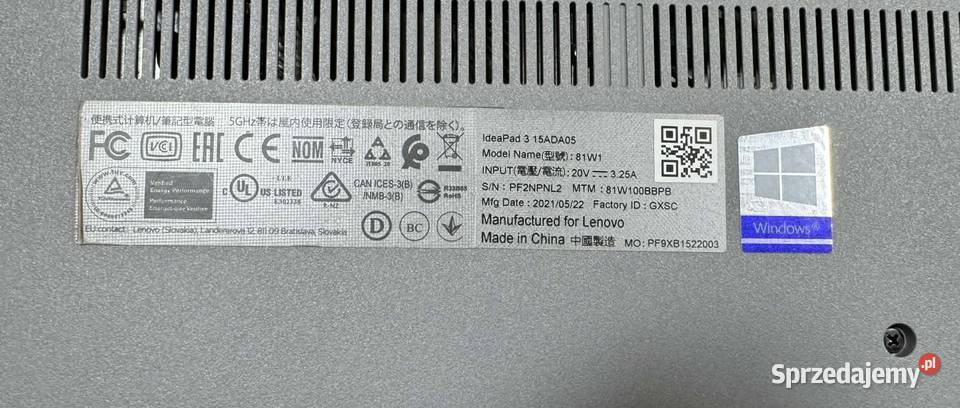 Laptop Lenovo Ideapad 3 IBM/Lenovo