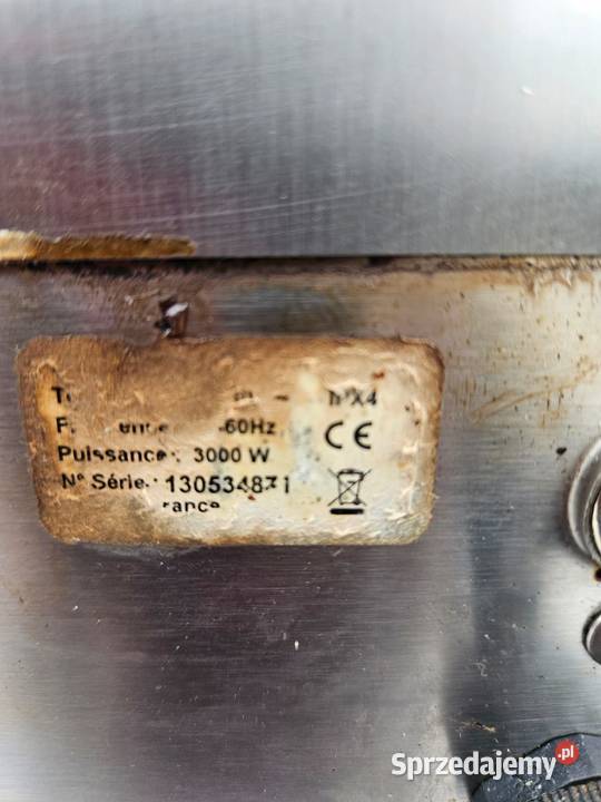 Kontakt grill elektryczny ryflowany 3 kW ROLLER Pszczyna