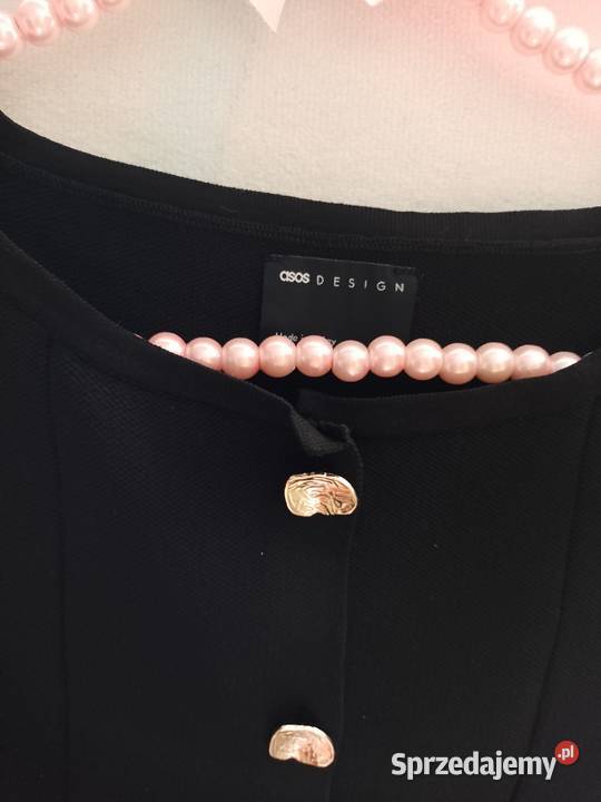 4446 ASOS DesignCzarna dzianinowa kamizelka Kraków