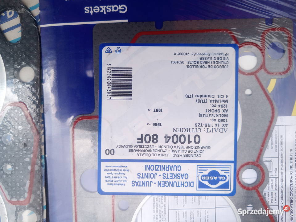 CITROEN AX SPORT USZCZELKA