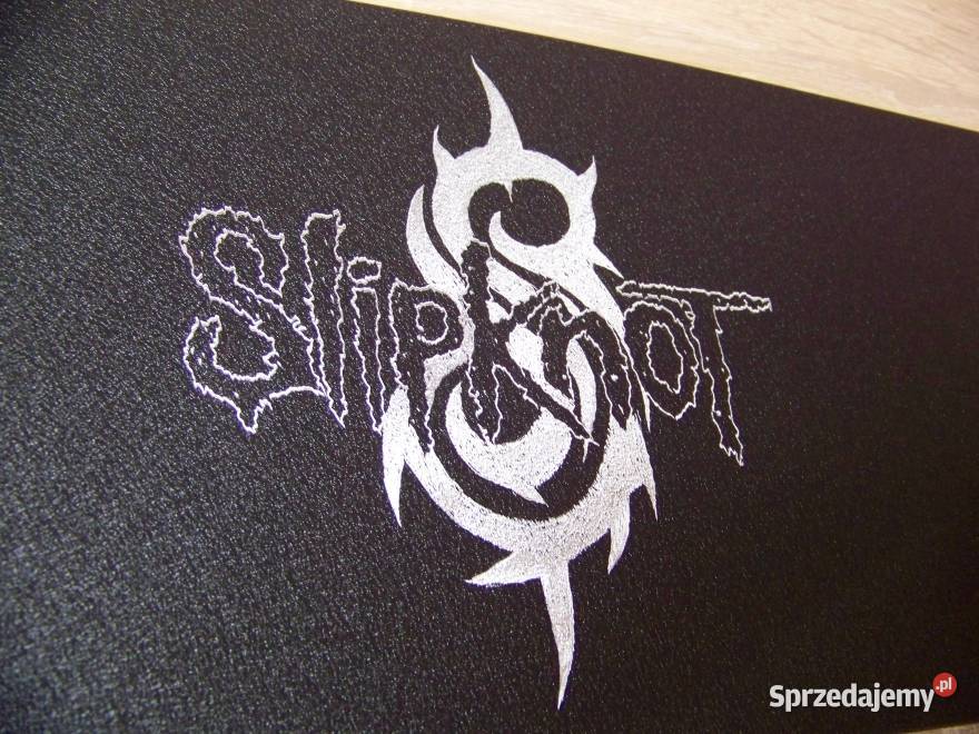 Slipknot Logo ręcznie grawerowane na blasze Sandomierz