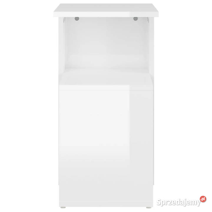 Stolik boczny biel z połyskiem 36x30x56 WM802999 Warszawa
