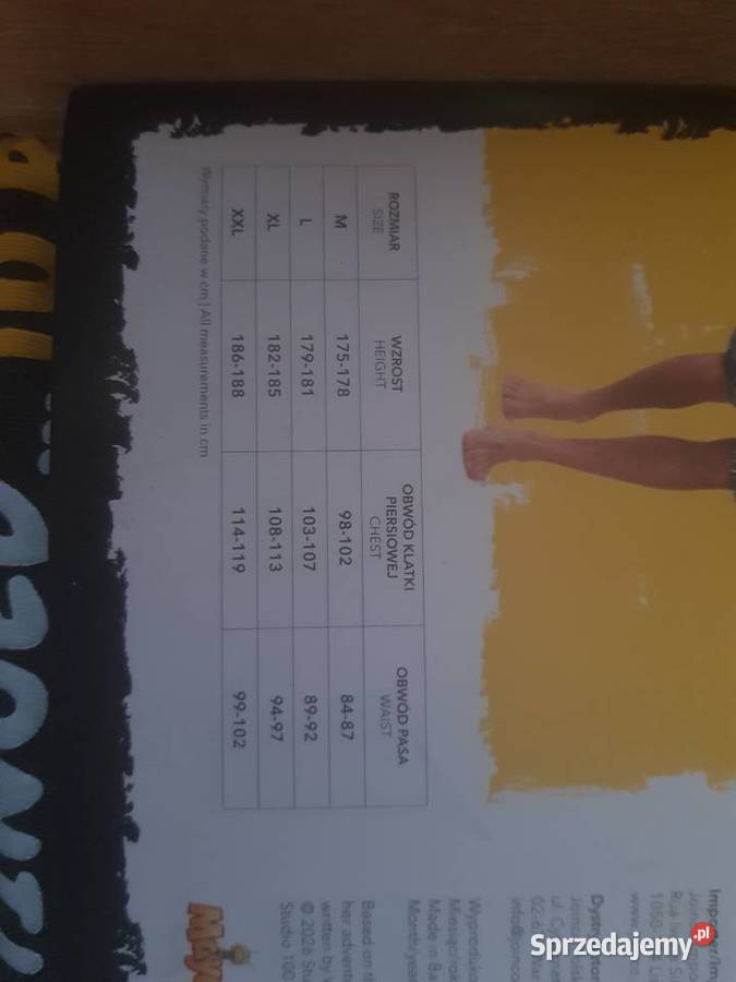 Piżama damska rozmiar XL Pszczółka Maja Warszawa