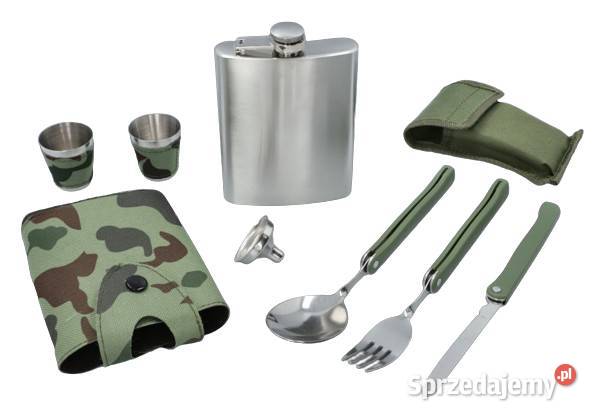 Elegancki Zestaw Piersiówka z Kieliszkami Pozostałe Ostrowy nad Okszą