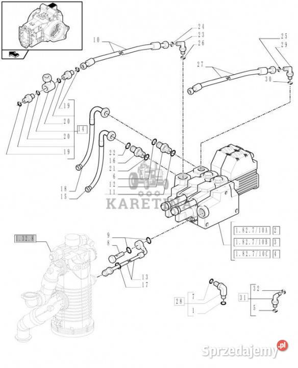 Holland T6010 T6090 T6070 Zawór sterujący Jastrzębniki