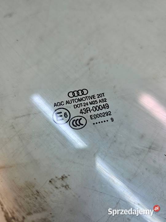 SZYBA BOCZNA DRZWI PRAWY PRZÓD AUDI Q5 8R 2009R śląskie Przystajń