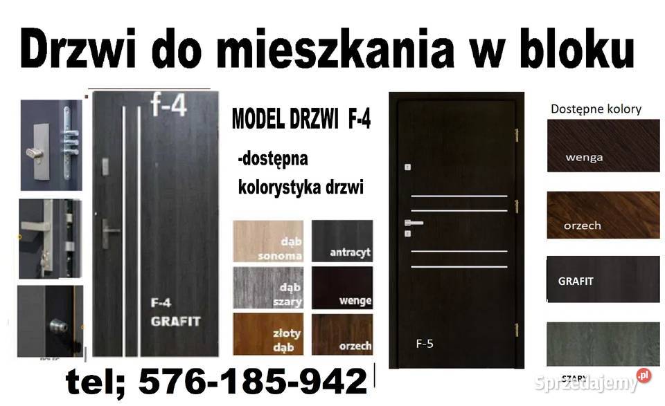 Drzwi z montażem zewnętrzne wejściowe ręki