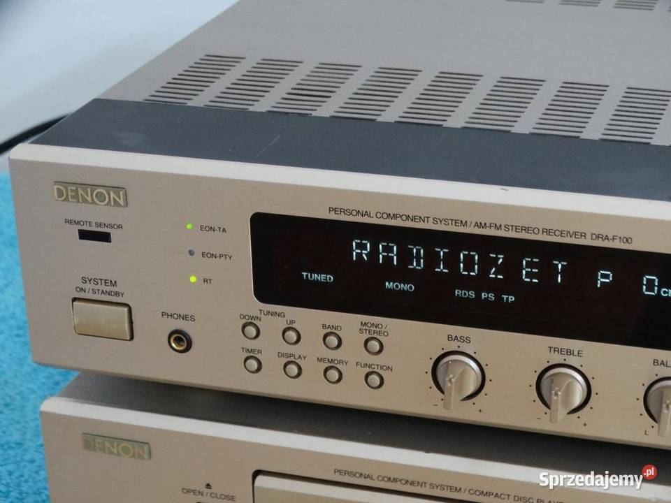 Amplituner i CD Denon DRAF100 szampan WYSYŁKA podkarpackie Jasło