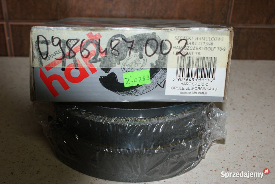 0 986 487 002 BOSCH SZCZĘKI HAMULC VW GOLF I II osobowe Białobrzegi