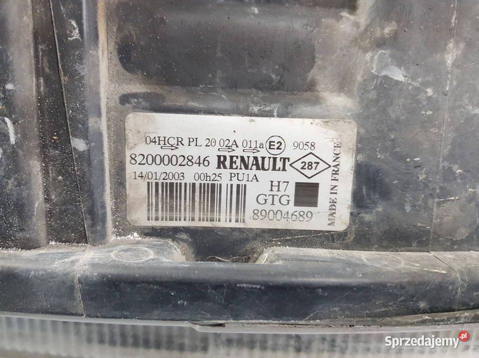 LAMPA LEWA PRZÓD 8200002846 RENAULT LAGUNA II EU kujawsko-pomorskie