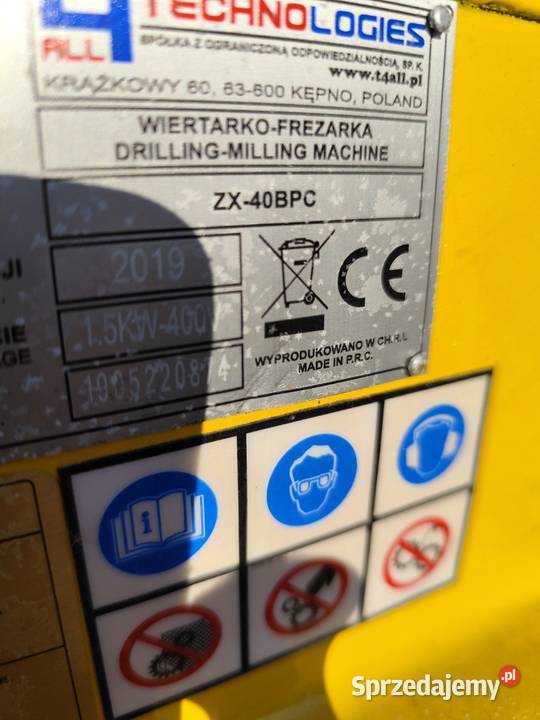 Frezarka do metalu wiertarkofrezarka posuw Mk 4 Maków Podhalański