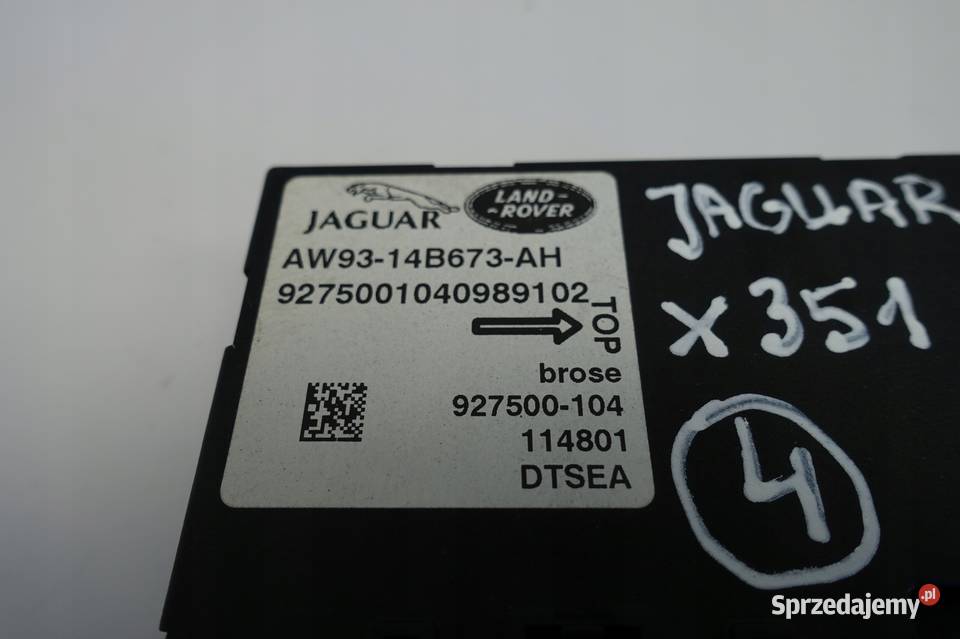 Jaguar XJ X351 MODUŁ sterownik AW9314B673AH osobowe Części samochodowe