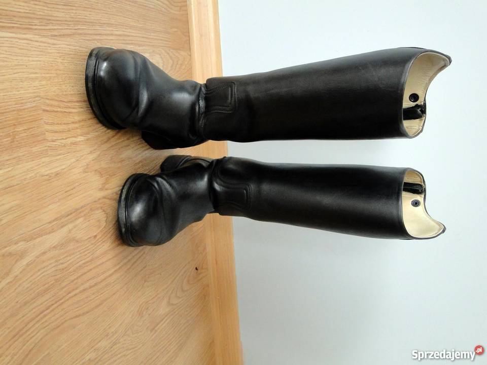 Oficerki skórzane szeroka łydka Kalwaria Zebrzydowska