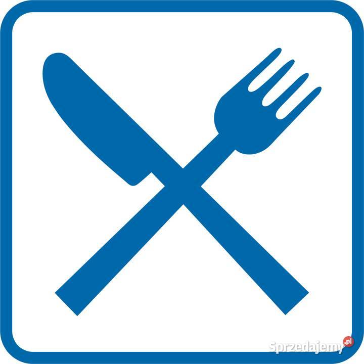 Naklejka znak informacyjny restauracja stołówka Kamionna sprzedam