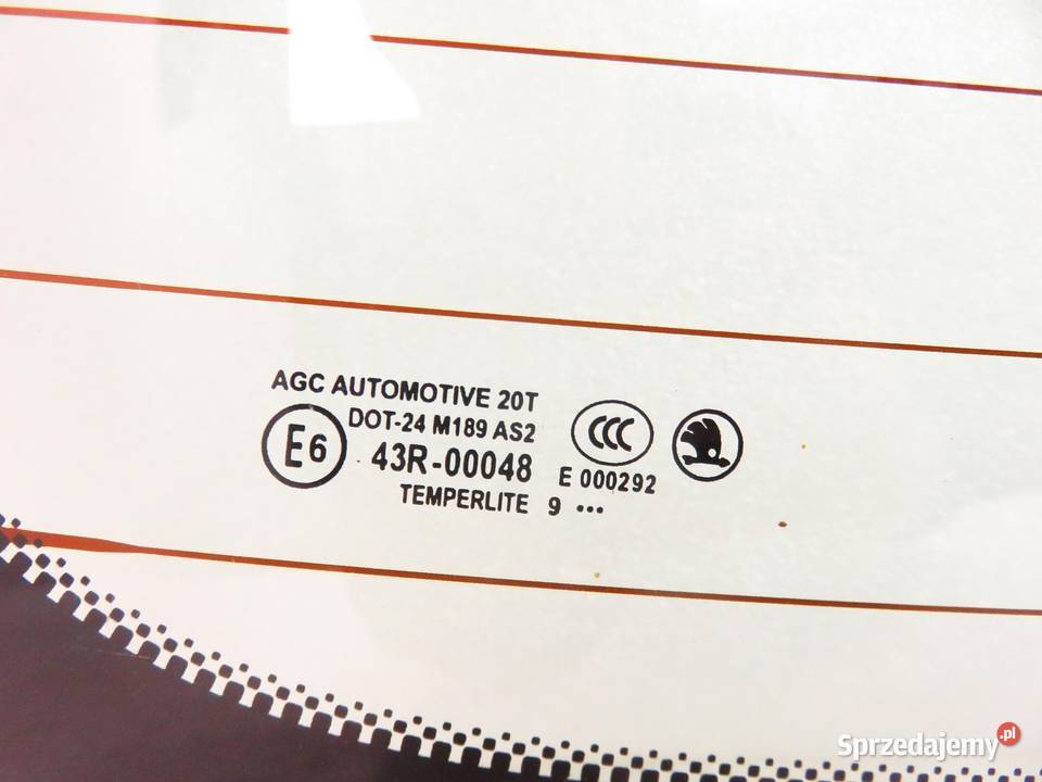 SZYBA TYLNA SKODA FABIA II KOMBI