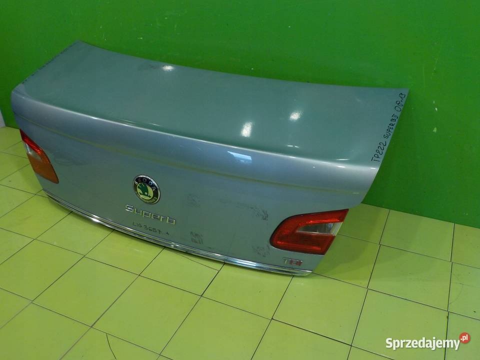 SKODA SUPERB II 20 TDI 13r HB 5D klapa tyl Suków