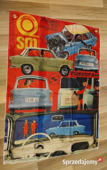 Baner materiałowy 90x60 Honda Alpina VW Wartburg wielkopolskie