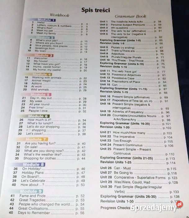 Blockbuster 1 Workbook Grammar Book V Evans J Rok wydania 2004 sprzedam