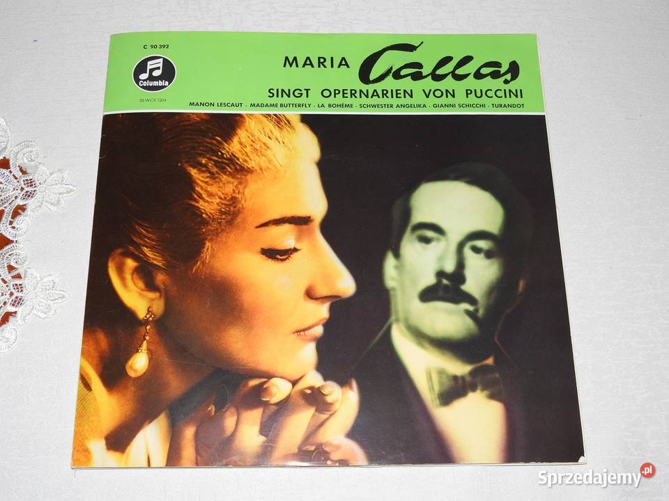 Maria Callas Singt Opernarien Von Puccini Winyl 1 płyta podkarpackie Przemyśl