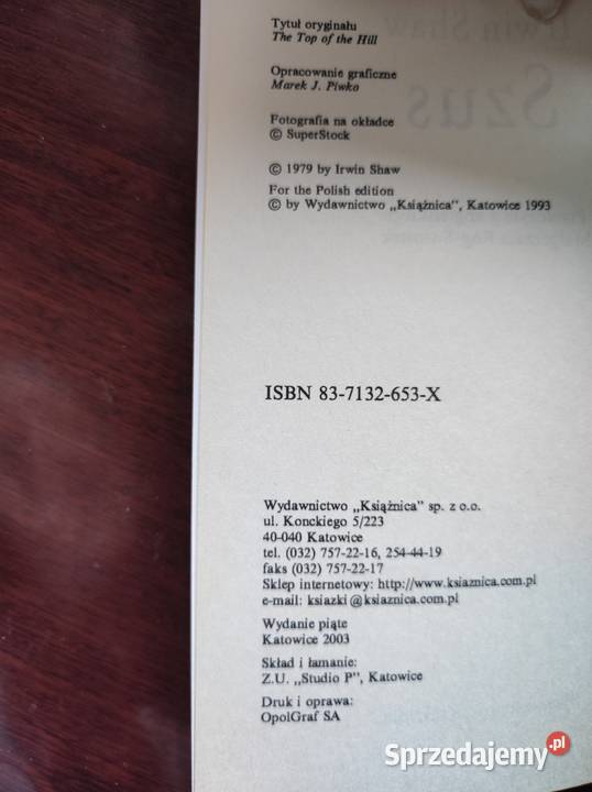 Szus Irwin Shaw Kielce
