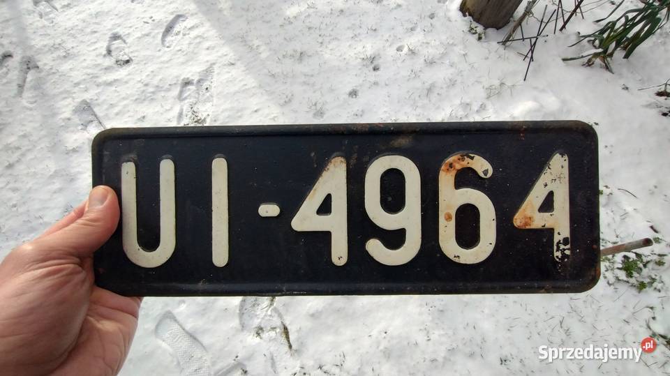 Czarna tablica rejestracyjna wojsko polskie kujawsko-pomorskie Bydgoszcz