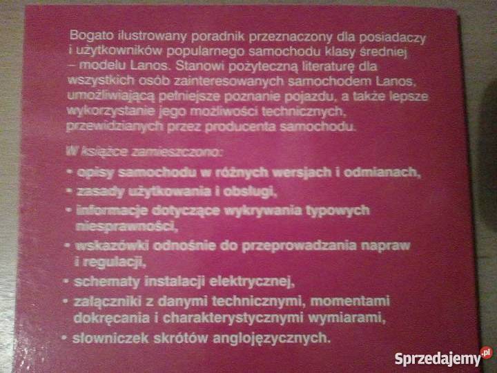 Daewoo FSO lanos sam naprawiam książka napraw Luboń