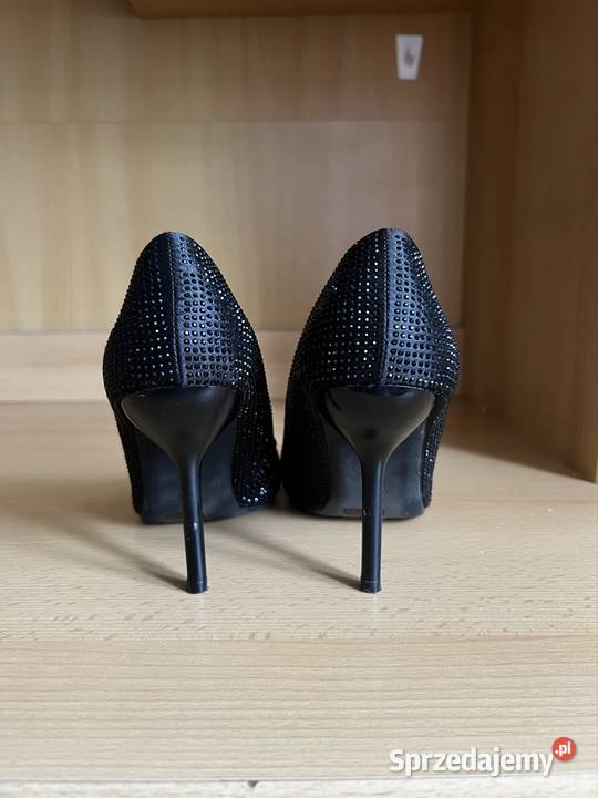 Czarne damskie buty z wąskim noskiem rozmiar 38 Warszawa