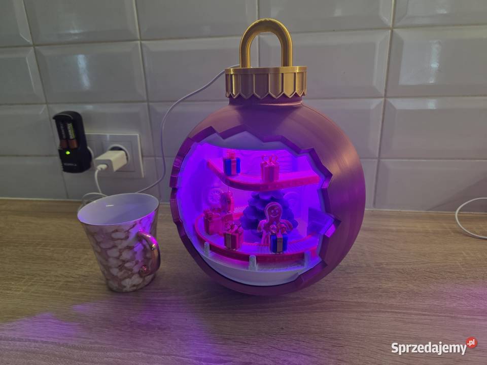 Piękna ogromna bombka Led RGB Boże Narodzenie