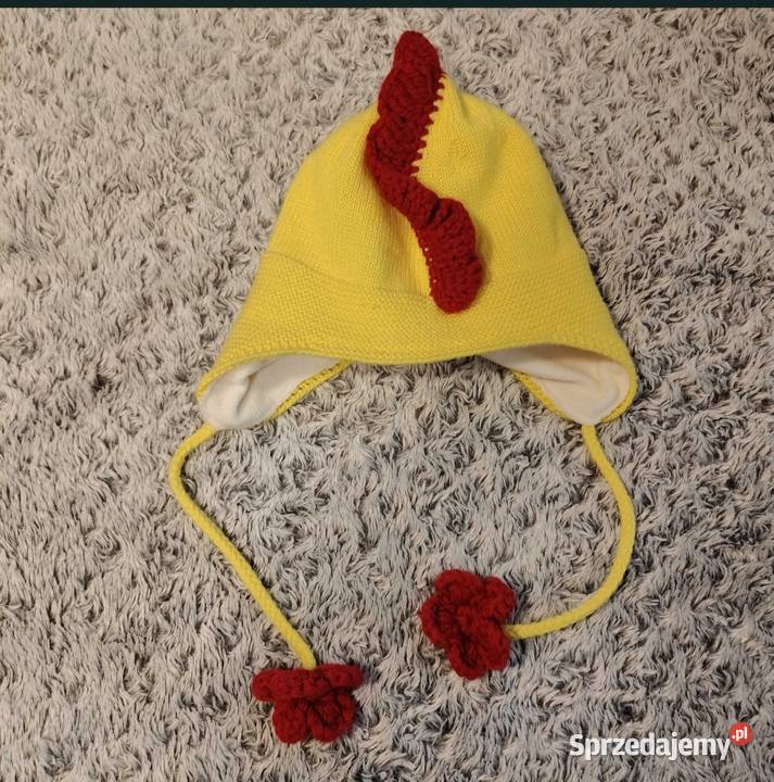 haftowana czapka z motywem kurczaka mazowieckie