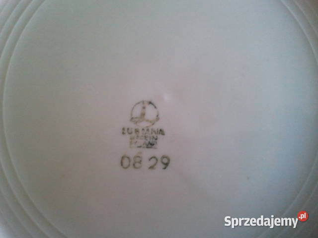 Talerzyk firmy Lubiana z kultowym logo o śr195 Pruszków