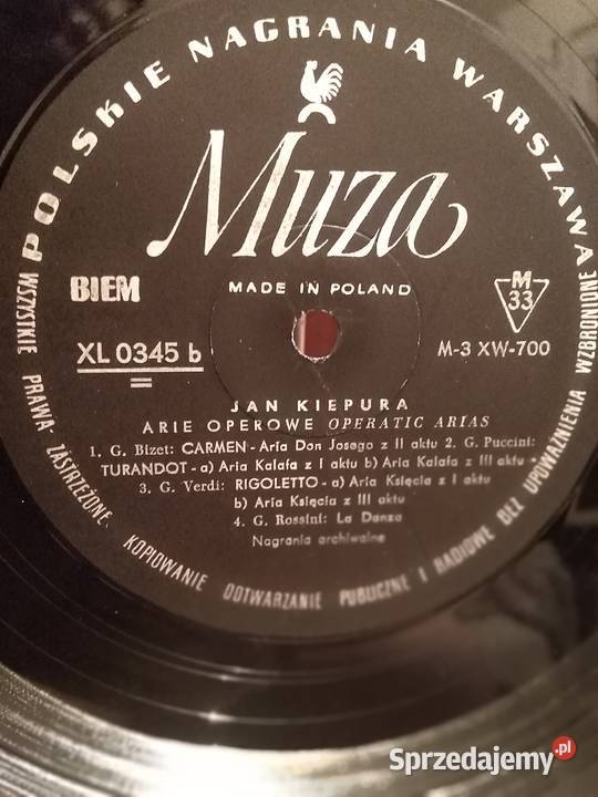 Jan Kiepura Arie Operowe płyta winylowa Wałbrzych