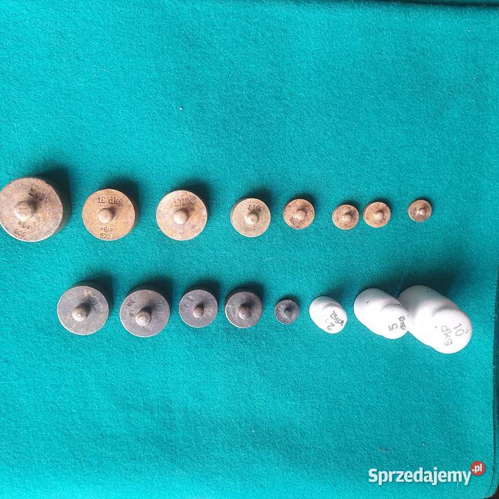 Staresygnowane odważniki handlowe z brązu 13 3 z Antyki Wrocław sprzedam